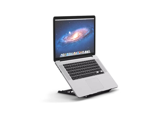 Back view of laptop stand showing open design for better airflow and cooling.-1