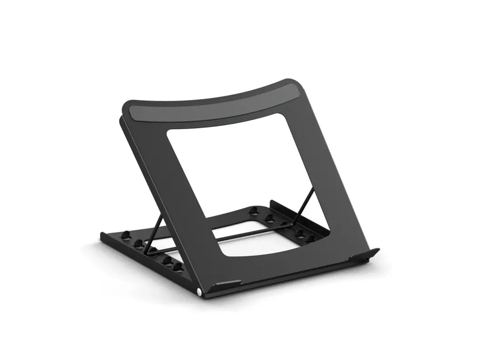 Orgemy metal laptop stand with anti-slip rubber pads on the surface.