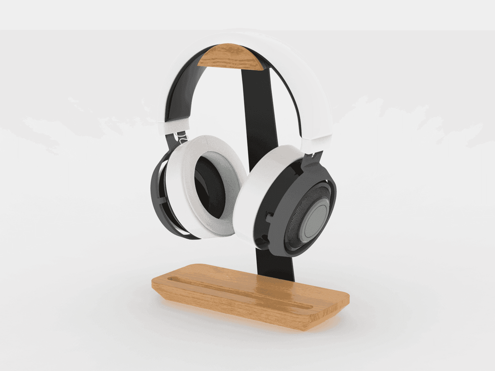 Wooden Headphone Stand