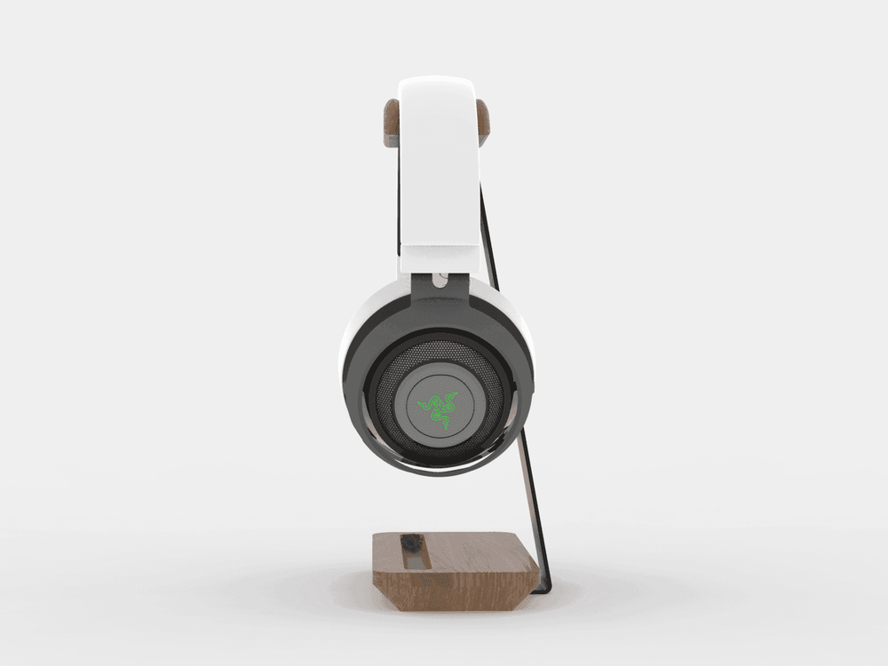 Wooden Headphone Stand