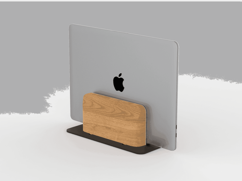Wooden Vertical Laptop Stand