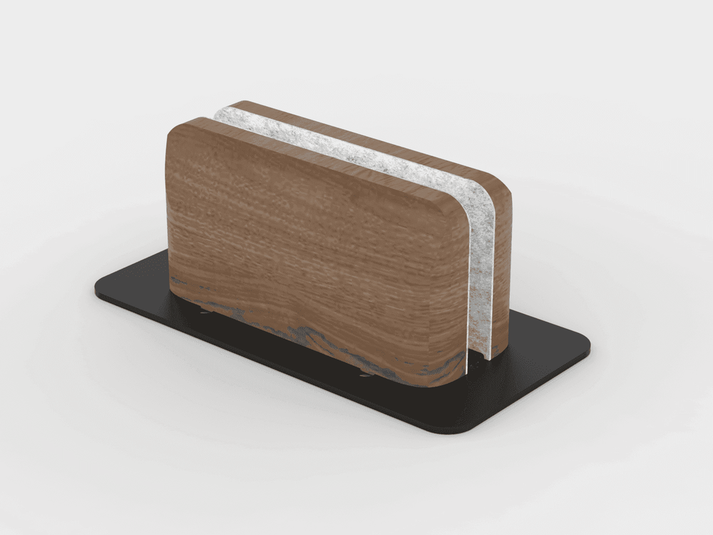 Wooden Vertical Laptop Stand