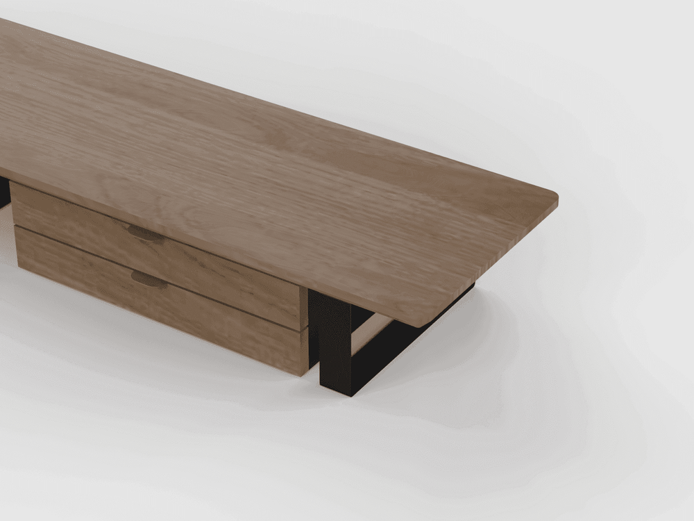 Wooden Desk Shelf