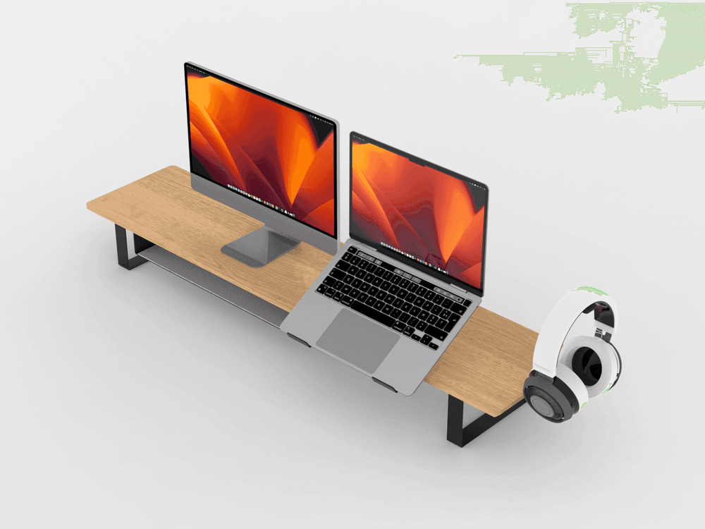 Wooden Desk Shelf