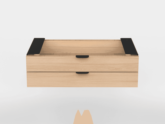 Under Desk Drawer Unit - Dual Drawers