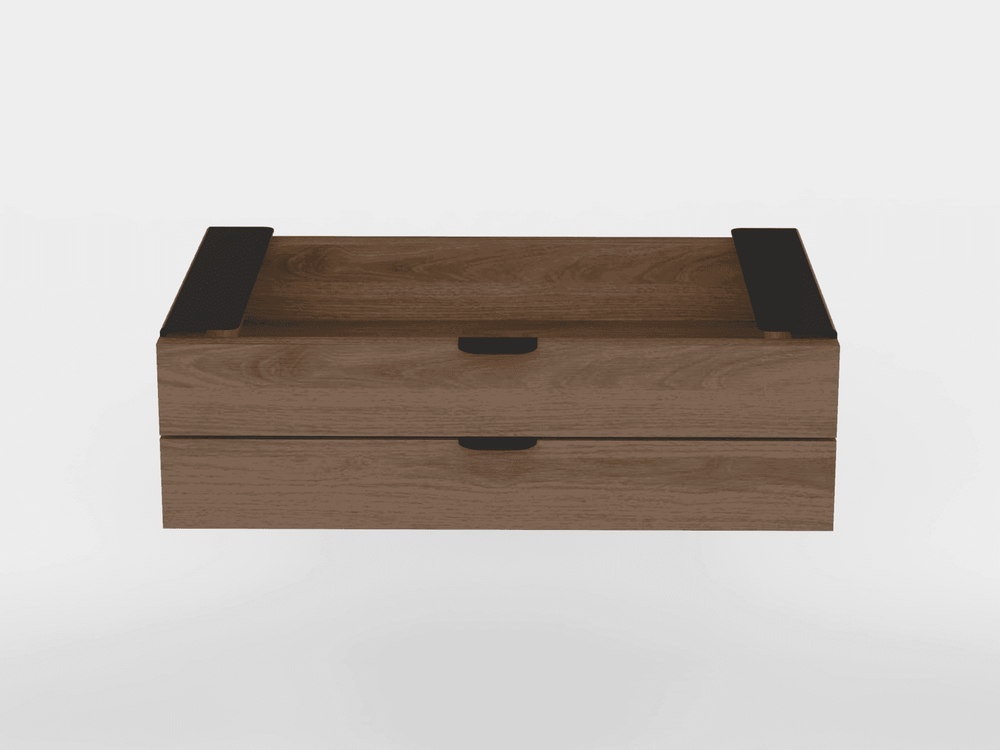 Under Desk Drawer Unit - Dual Drawers