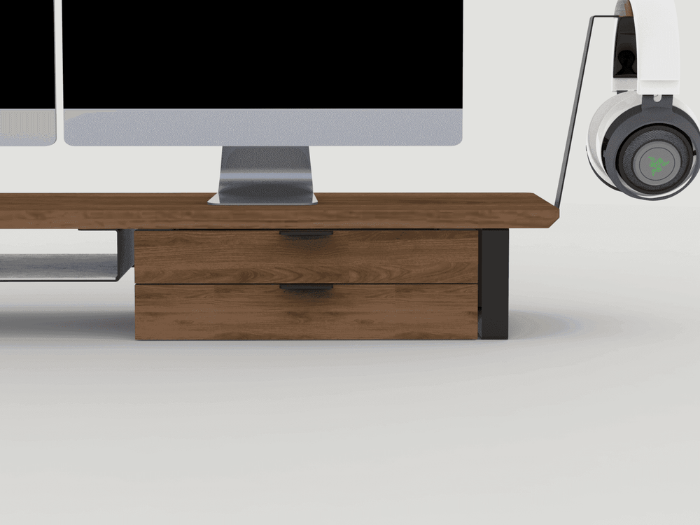 Under Desk Drawer Unit - Dual Drawers