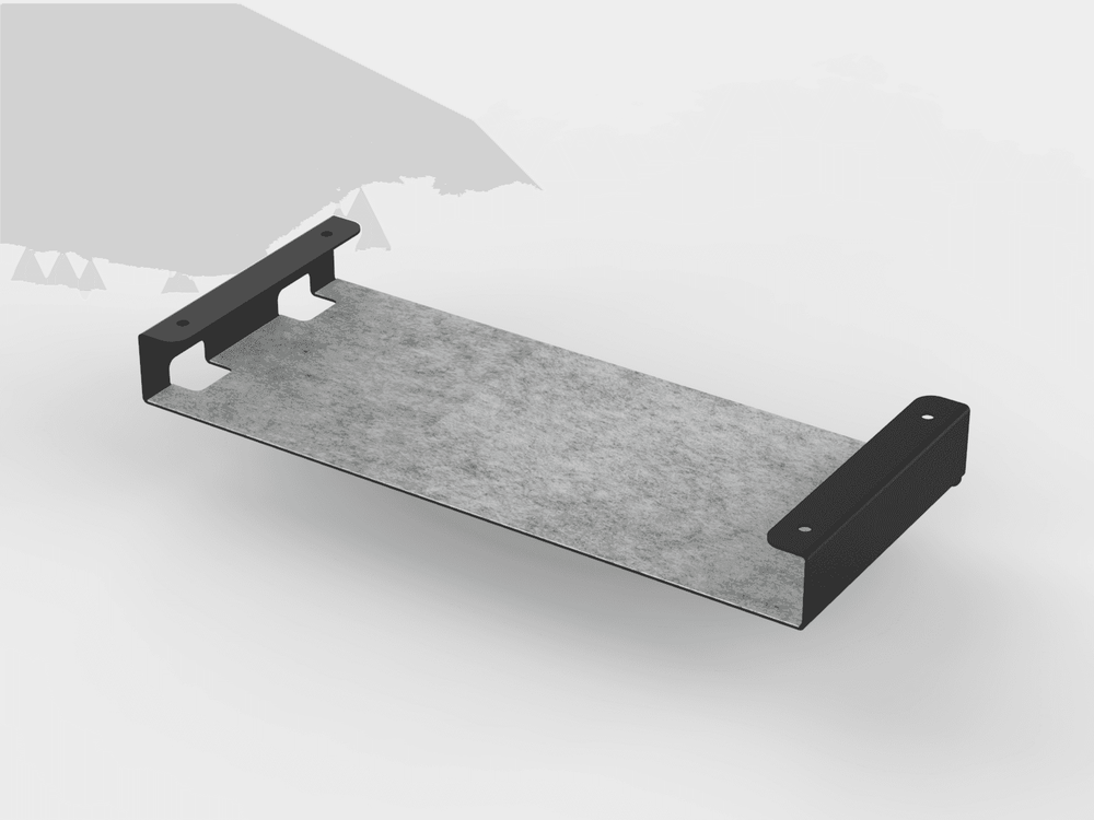 Under Desk Metal Shelf