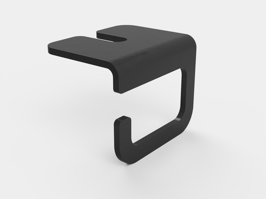 Orgemy weighted steel cable holder clips keeping cables on desk edge