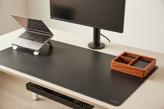 The Monitor Productivity Bundle – Arm, Riser & Desk Pad | Orgemy
