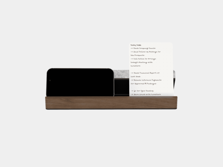 Wooden Display Bar for Notes, Phone and iPad